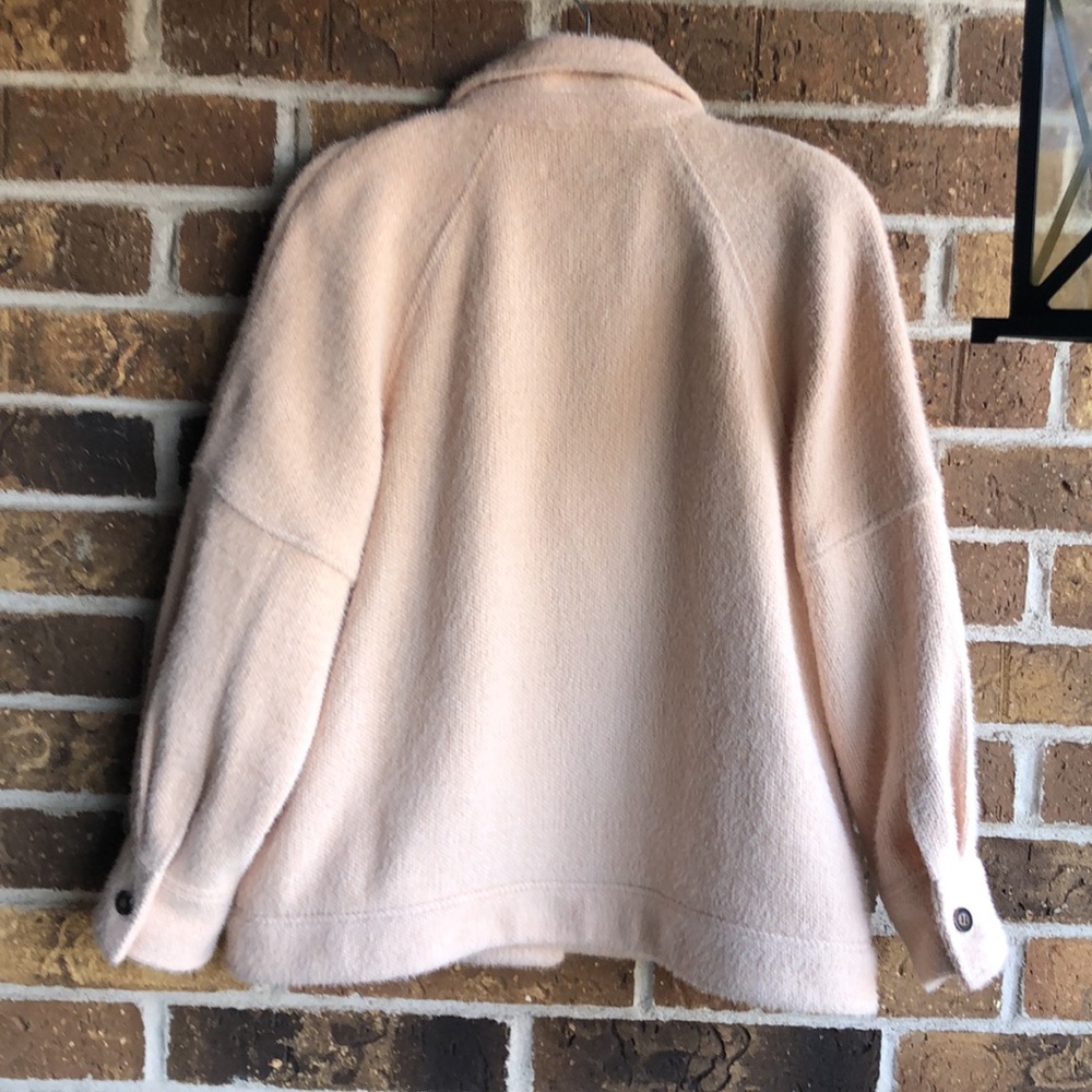 Anthropologie GREYLIN Jacket Shacket Oversized Button Down Off-White - Picture 10 of 14